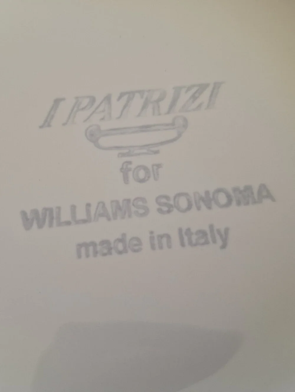 Williams Sonoma I Patrizi White Embossed Olives Ceramic Pasta Bowls - Set of 3